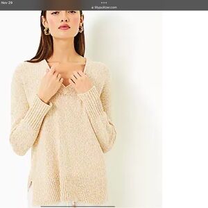 Lilly Pulitzer Women's Bedford V-neck Sweater Size S